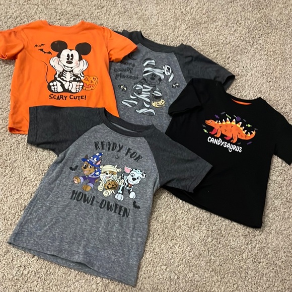 5T Boys Halloween Shirt Bundle